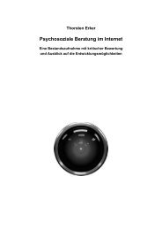 Psychosoziale Beratung im Internet - OPUS-Datenbank