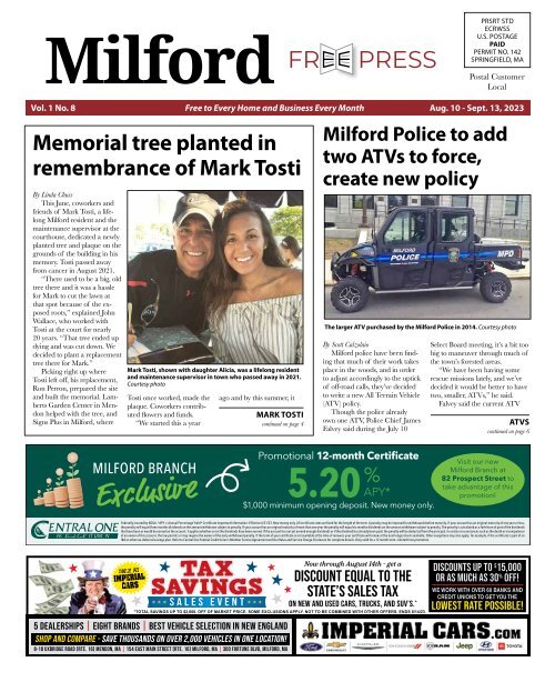 Milford Free Press August 2023