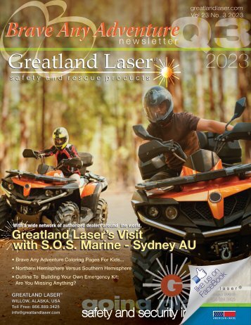 Greatland Laser "Brave Any Adventure" Newsletter Q3 2023