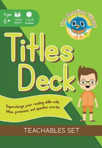 Titles Deck - The Reading Village