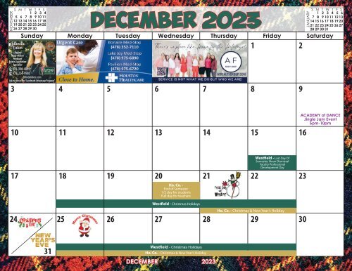 2023 Houston County School Calendar