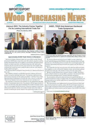 Import/Export Wood Purchasing News - August/September 2023