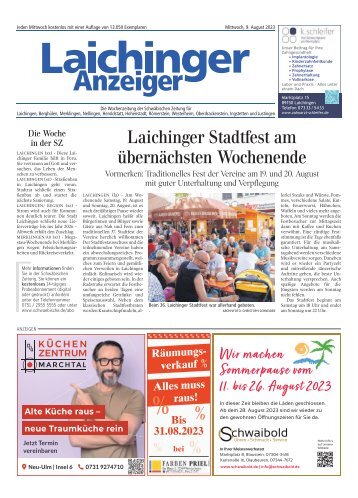 09.08.2023 Laichinger Anzeiger