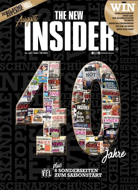 THE NEW INSIDER, No. LII, #481, August 2023