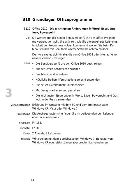 3 - Bildungszentrum Wirtschaft Weinfelden