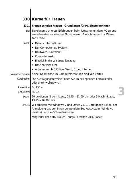 3 - Bildungszentrum Wirtschaft Weinfelden