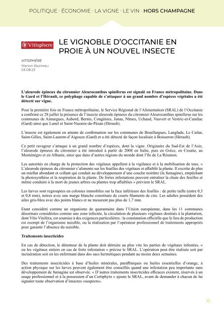 PANORAMA DE PRESSE - 09.08.23