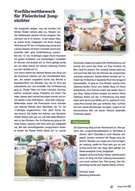 Magazin Rinderzucht August 2023 