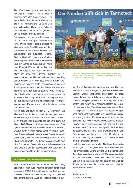 Magazin Rinderzucht August 2023 