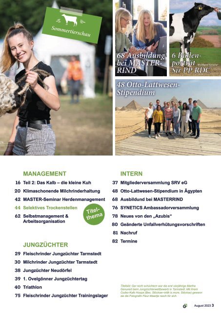 Magazin Rinderzucht August 2023 