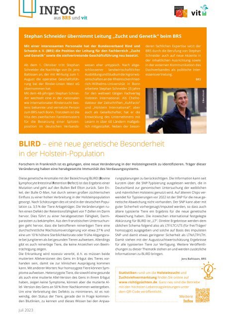 Magazin Rinderzucht August 2023 