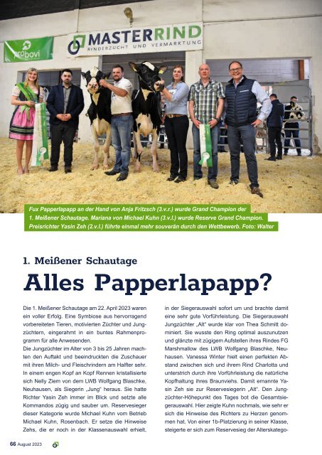 Magazin Rinderzucht August 2023 