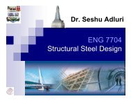 ENG 7704 Structural Steel Design