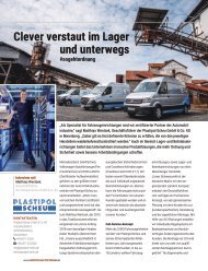Clever verstaut im Lager und unterwegs.
