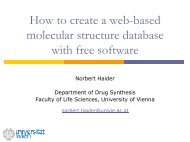 How to create a web-based - Pharmaceutical Chemistry