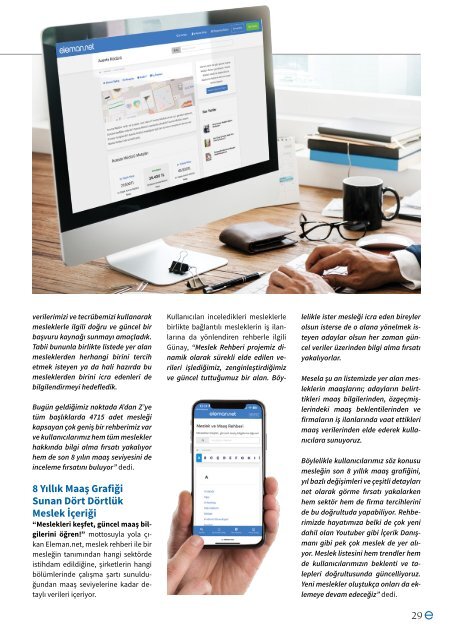 Eleman.net Kurumsal Dijital Yayını eMag | Sayı 3 | Ağustos - Eylül