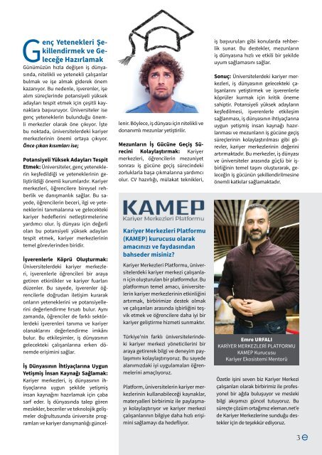 Eleman.net Kurumsal Dijital Yayını eMag | Sayı 3 | Ağustos - Eylül