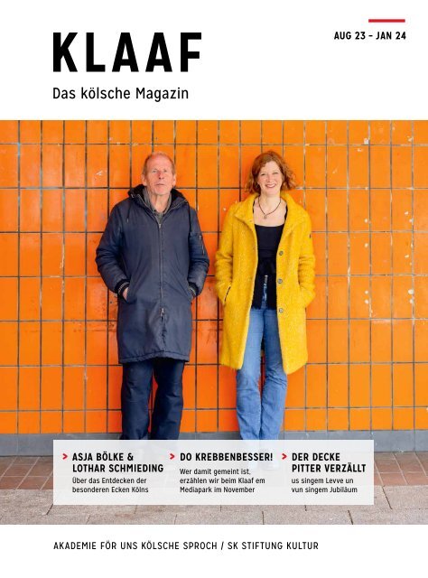 KLAAF Das kölsche Magazin Aug 23 - Jan 24