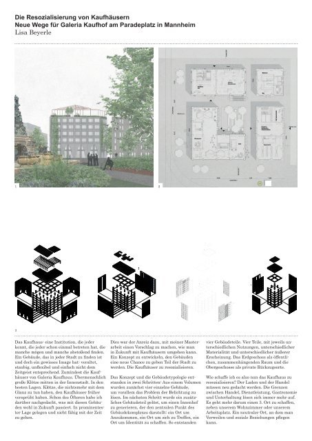KIT-Fakultät für Architektur – Master-Arbeiten Sommer 2020 – Teil 1/2