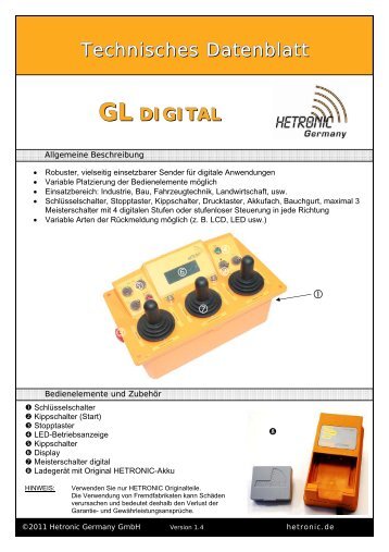 GL DIGITAL - HETRONIC Germany