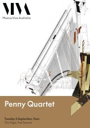 Penny Quartet Program Guide | Edge |September 2023