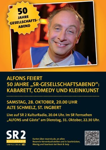 Alfons feiert 50 Jahre SR-Gesellschaftsabend