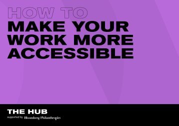 How to make your work more accessible