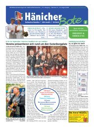 Hänicher Bote | August-Ausgabe 2023