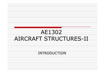 AE1302 AIRCRAFT STRUCTURES-II