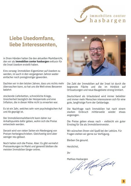 Usedomer Immobilien - Marktbericht  August 2023