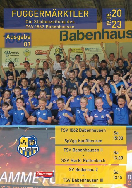 20230819 Fuggermärktler TSV 1862 Babenhausen – SpVgg Kaubeuren