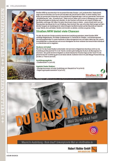 Azubi Basics Ausbildungs-Wissensmagazin 2023 Münsterland - Ausgabe 557