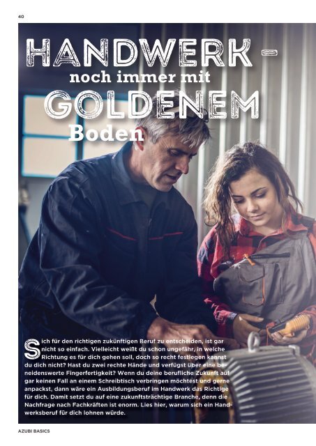 Azubi Basics Ausbildungs-Wissensmagazin 2023 Münsterland - Ausgabe 557