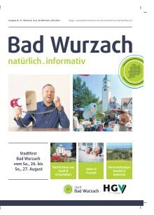 16.08.2023 Bürger- und Gästeinformation Bad Wurzach