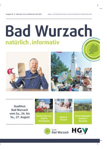 16.08.2023 Bürger- und Gästeinformation Bad Wurzach