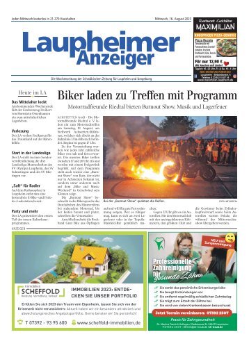 16.08.2023 Laupheimer Anzeiger