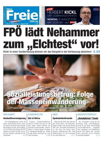 FPÖ lädt Nehammer zum „Elchtest“ vor!
