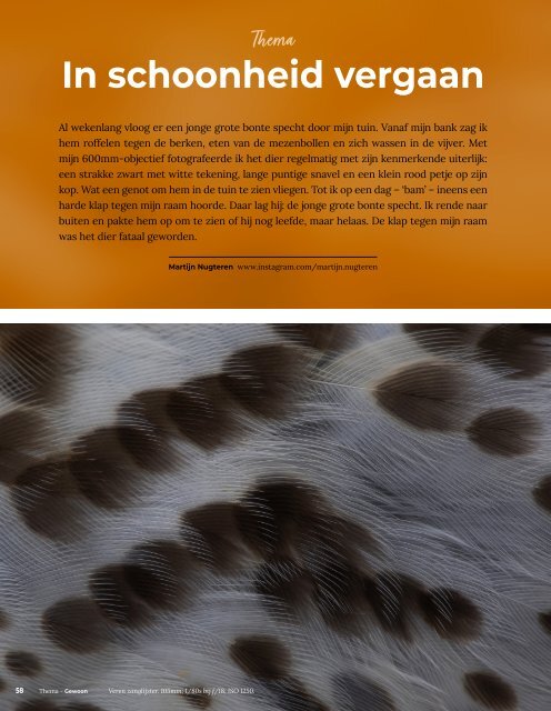 Natuurfotografie 67 inkijkexemplaar