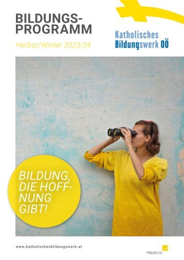 Bildungsprogramm Herbst/Winter 2023/24 - Katholisches Bildungswerk OÖ