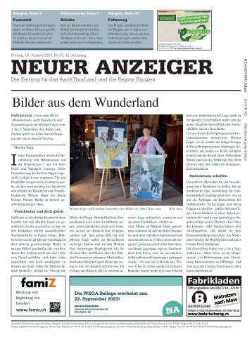 Neuer Anzeiger 18. August 2023