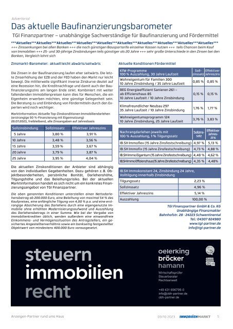 IMMOBILIENMARKT-Magazin 09/10 2023