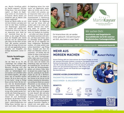 altlandkreis - Das Magazin für den westlichen Pfaffenwinkel - Ausgabe September/Oktober 2023