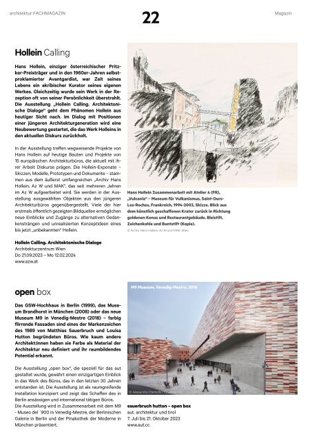 architektur FACHMAGAZIN Ausgabe 5 2023