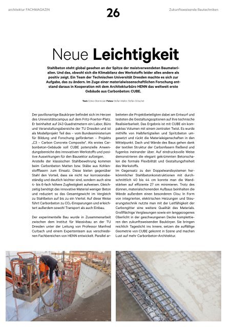 architektur FACHMAGAZIN Ausgabe 5 2023