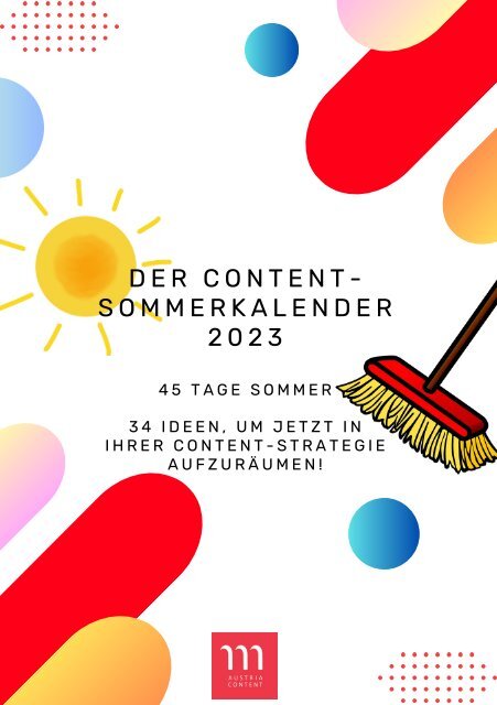 Der Content-Sommerkalender 2023