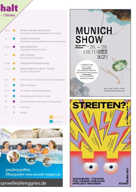 Zwergerl Magazin September/Oktober 2023