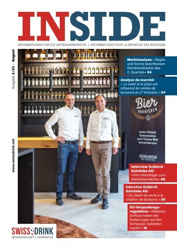 SwissDrink InSide Ausgabe 3 / August 2023