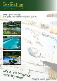 Working instructions for pond and pool construction with GRP | DeinTeich.de