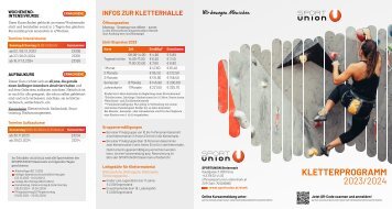 Kletterprogramm 2023/24