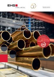 EHG Übersichtsfolder Aluminium und Buntmetalle EN